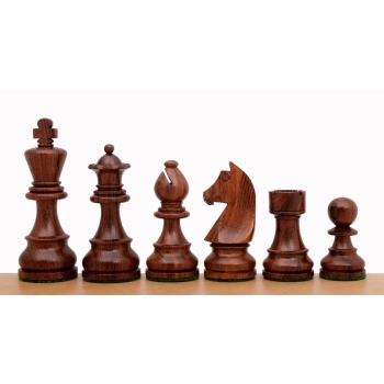 German Knight Golden Rosewood 3,75" chess pieces